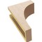 Ekena Millwork 4"W x 8"D x 12"H Classic Stockport Rough Cedar Woodgrain TimberThane Corbel, Primed Tan CORUR04X08X12STORCPR - alternate 2